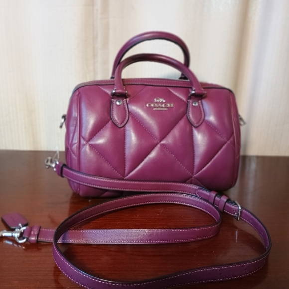Coach Handbags - Coach Rowan Satchel With Puffy Quilting